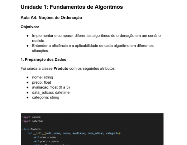 ALGORITMOS E ESTRUTURA DE DADOS AVANÇADO