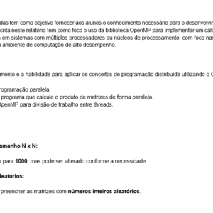 ARQUITETURAS PARALELAS E DISTRIBUÍDAS