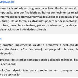PROJETO DE EXTENSÃO II - CIÊNCIA DA COMPUTAÇÃO