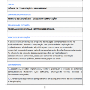 PROJETO DE EXTENSÃO III - CIÊNCIA DA COMPUTAÇÃO
