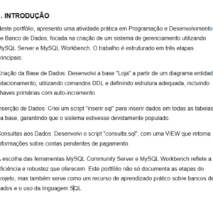 PROGRAMAÇÃO E DESENVOLVIMENTO DE BANCO DE DADOS - v2