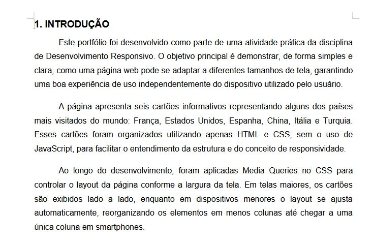 PORTFÓLIO DESENVOLVIMENTO RESPONSIVO
