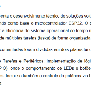 PORTFÓLIO  SISTEMAS EMBARCADOS