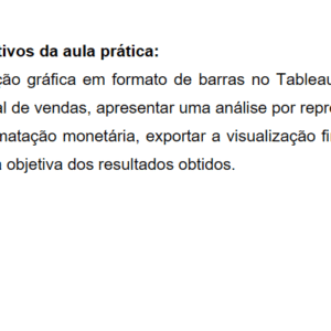 Desenvolvimento de Business Intelligence -Tableau