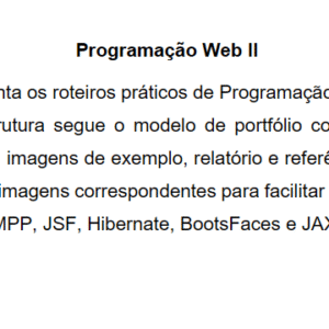 PROGRAMAÇÃO WEB II